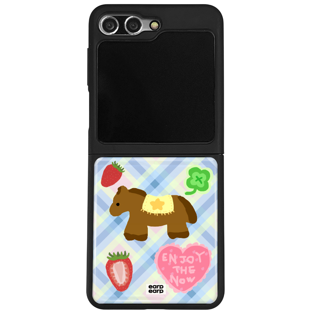 E2512_0017_1 earpearp Pony Check Z Flip Epoxy Case