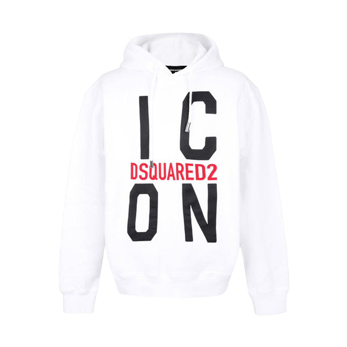 디스퀘어드2 아이콘 후드 스웨트셔츠 화이트(Dsquared2 Icon Hooded Sweatshirt White)