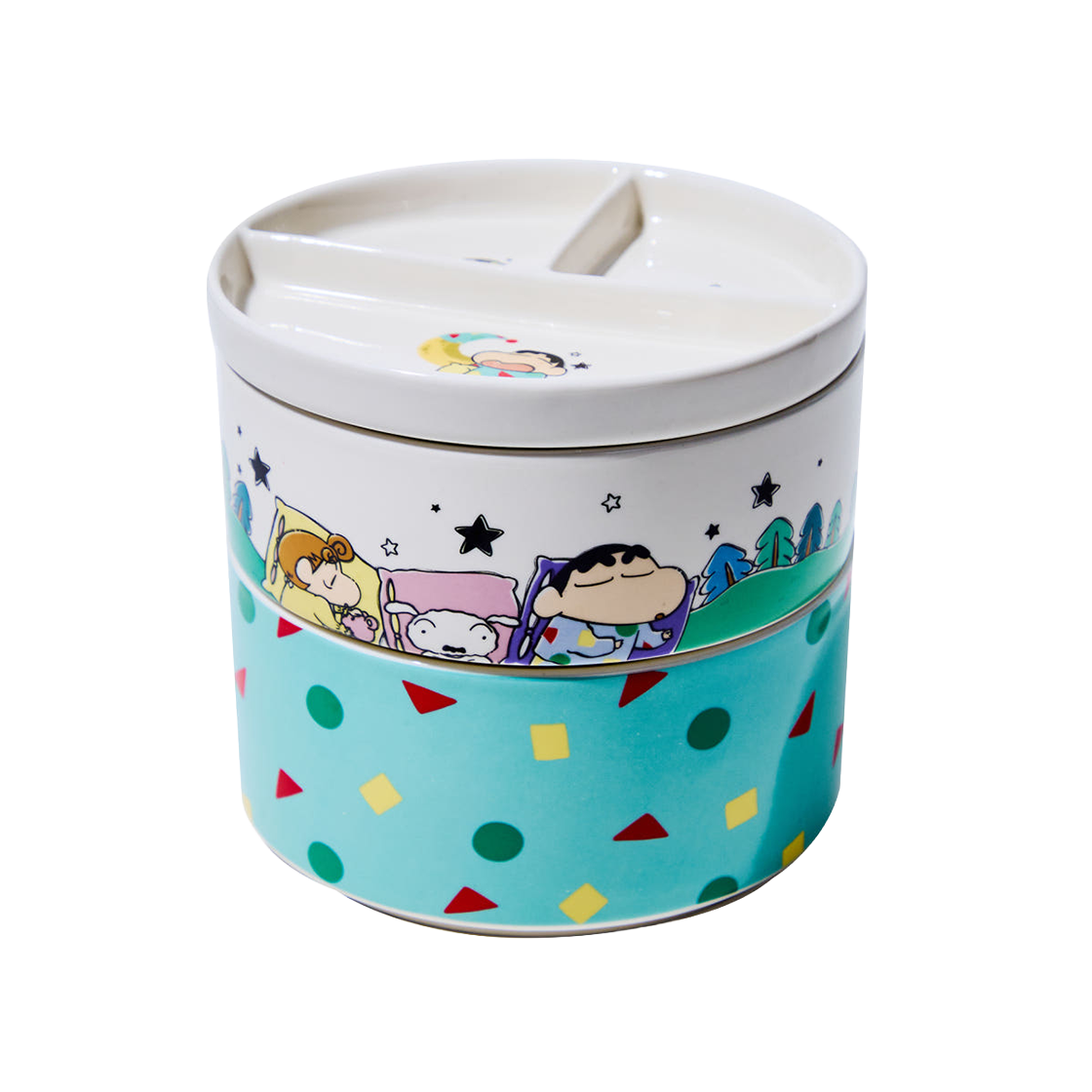 댄꼼마 x 짱구 꿀잠 짱구 1인 식기세트(DANCOMMA x Crayon Shin Chan Sweet Sleep Tableware Set)