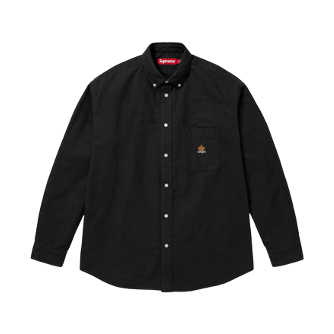 슈프림 루즈 핏 플란넬 옥스포드 셔츠 블랙 - 25FW(Supreme Loose Fit Flannel Oxford Shirt Black - 25FW) - 1