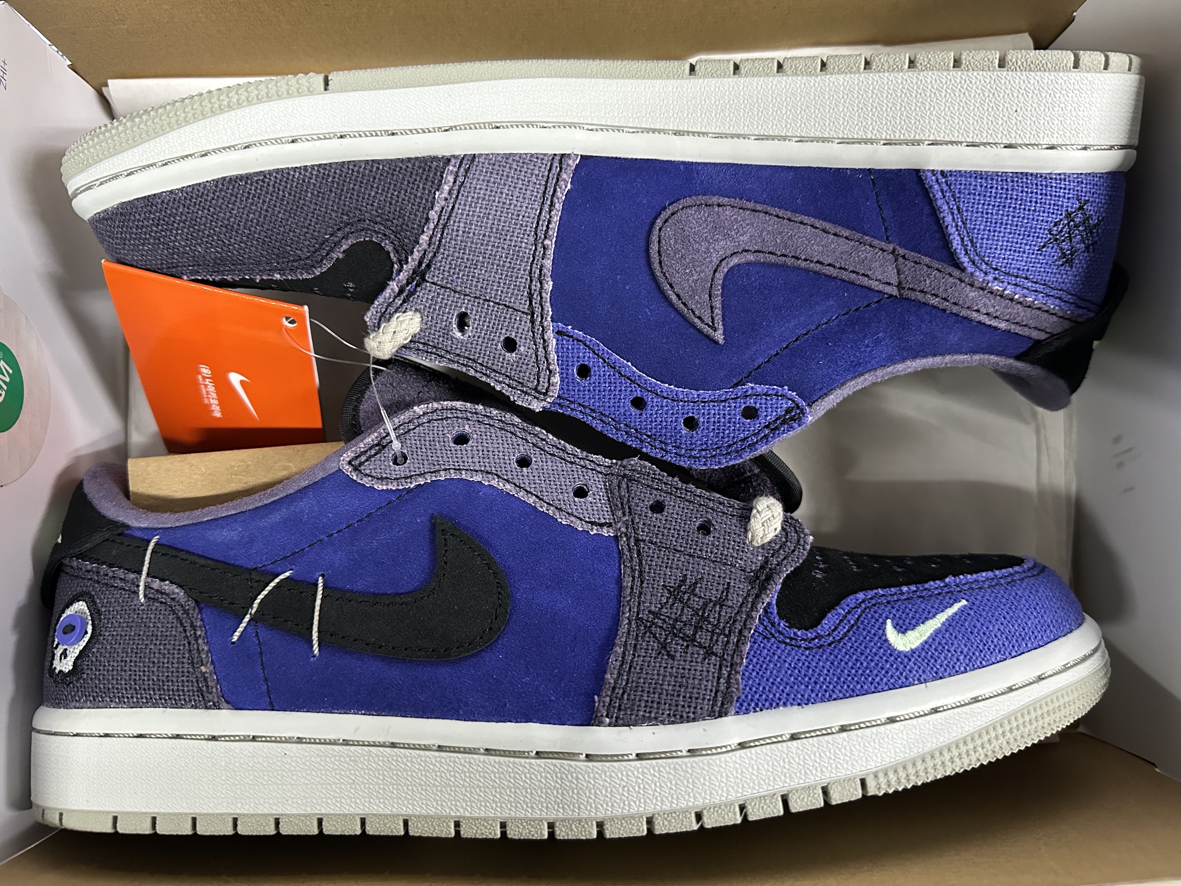 Jordan 1 x Zion Williamson Retro Low OG Regency Purple and Dark Raisin 착용 스타일