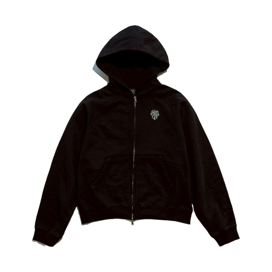 - Verdy Girls Don't Cry Zip Up Hoodie Black