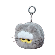 Zo&Friends Zoa Face Pouch Keyring Grey