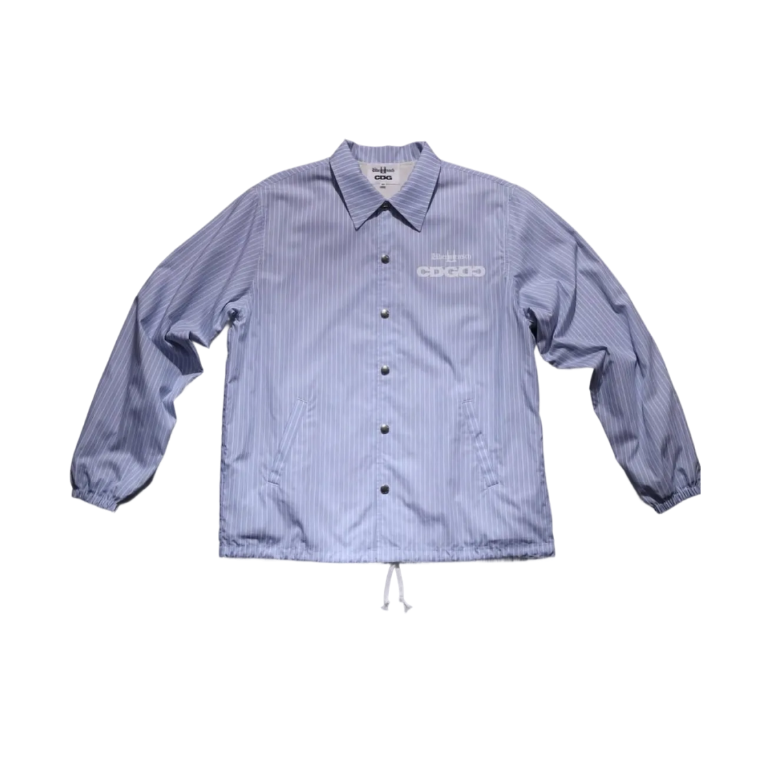 CDG x 지드래곤 위버멘쉬 CDGDC 클래식 코치 자켓 스트라이프