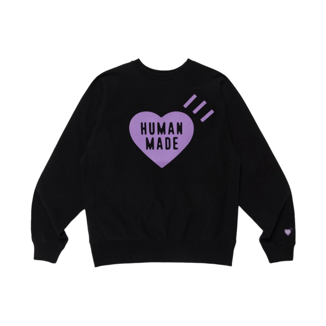 휴먼 메이드 하트 스웨트셔츠 블랙 - 압구정 스토어 한정(Human Made Heart Sweatshirt Black - Apgujeong Store Exclusive) - 1