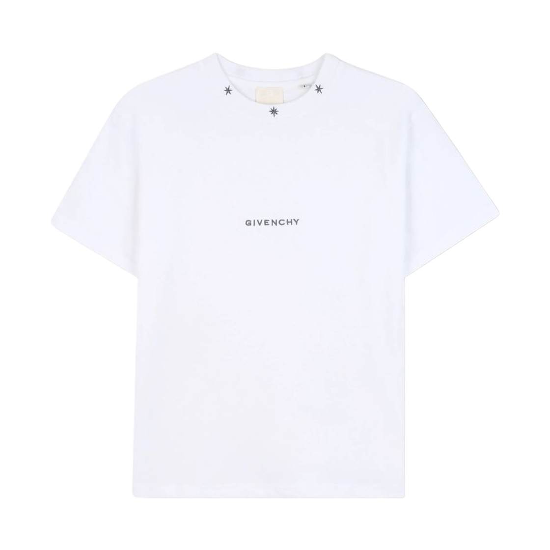 (키즈) 지방시 아키타입 로고 스타 티셔츠 화이트((Kids) Givenchy Archetype Logo Star T-Shirt White)