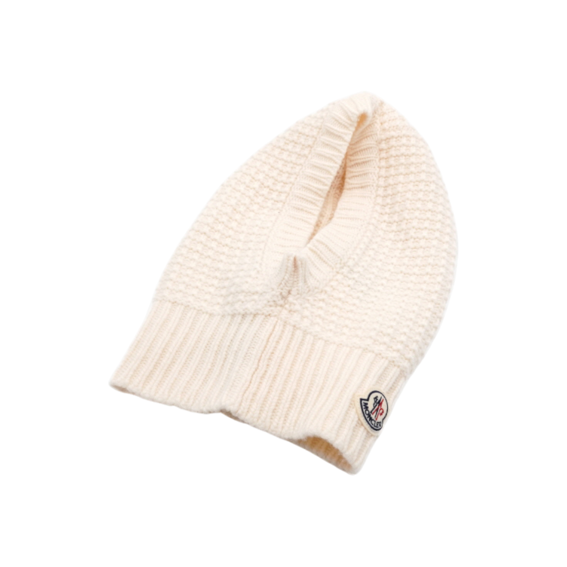 ITPOJWGRFQOT Moncler Ivory Wool Women's Balaclava Hat