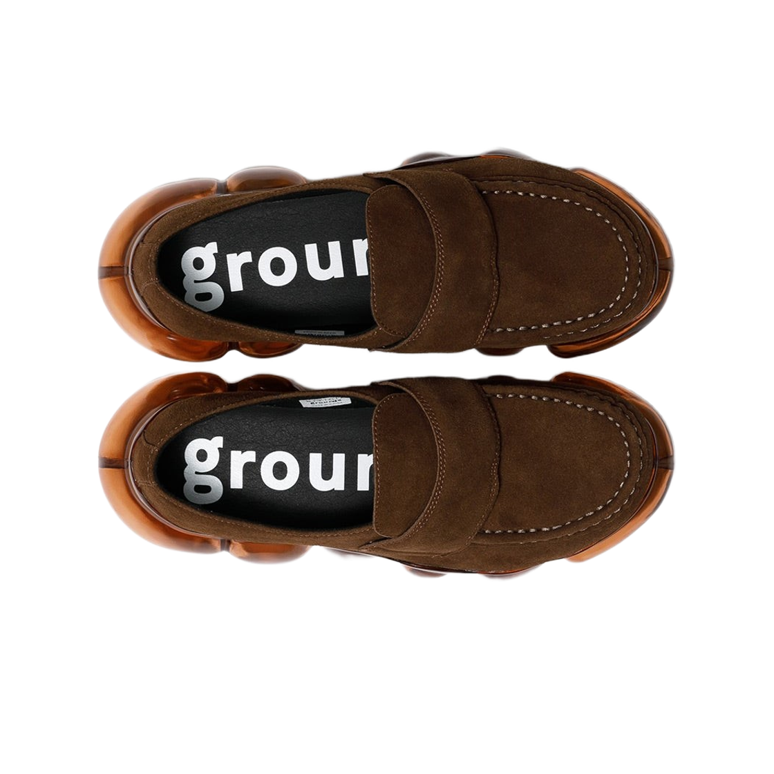 그라운즈 주얼리 로퍼 브라운 헤어리 브라운(Grounds Jewelry Loafer Brown Hairy Brown) - 2