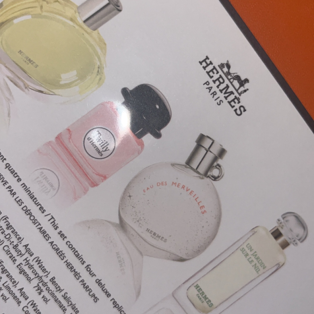 Hermes Miniatures Perfume Set 7.5ml x 4 착용 스타일 - 3