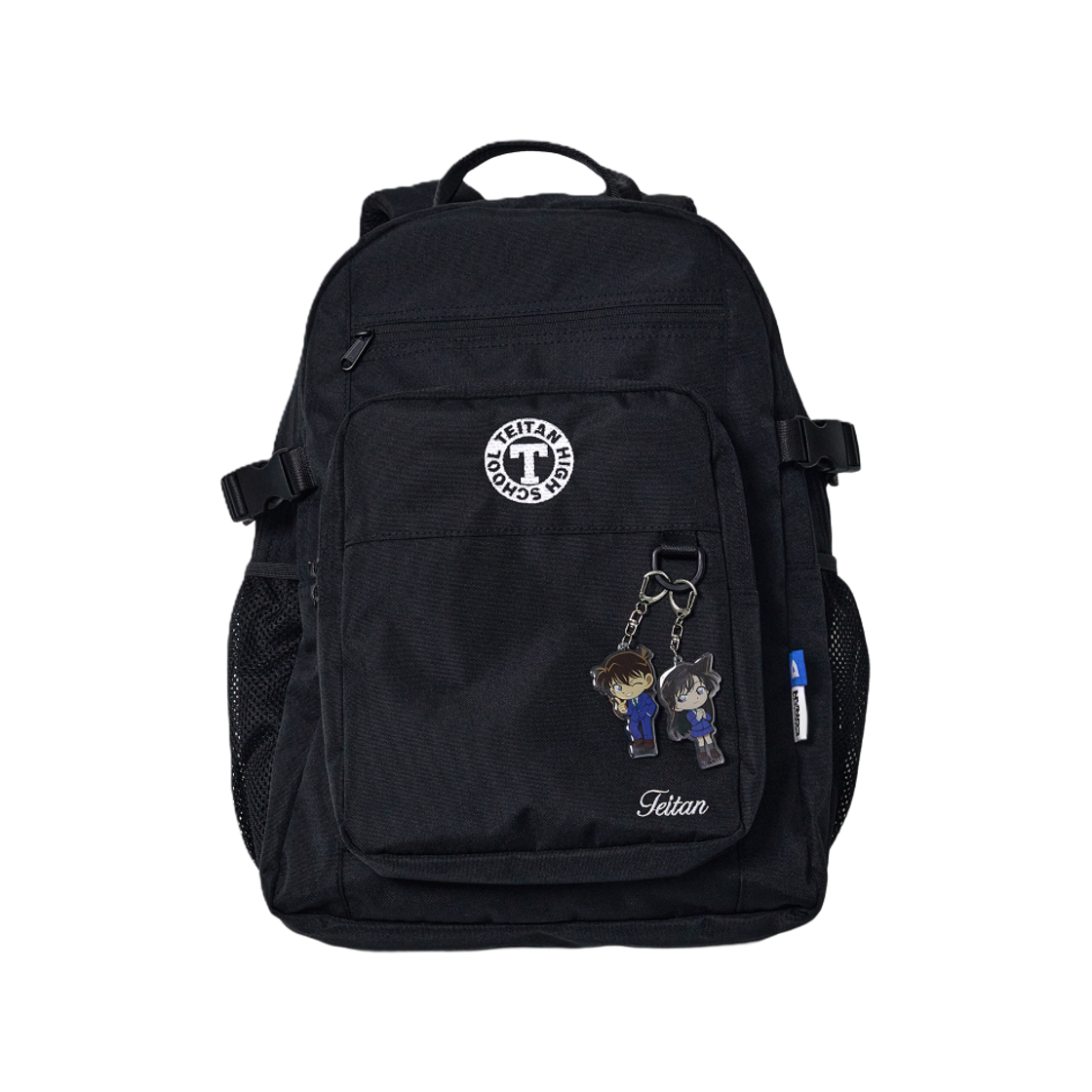 댄꼼마 x 명탐정 코난 테이탄고 백팩 블랙(DANCOMMA x Detective Conan: Teitan High School Backpack Black)