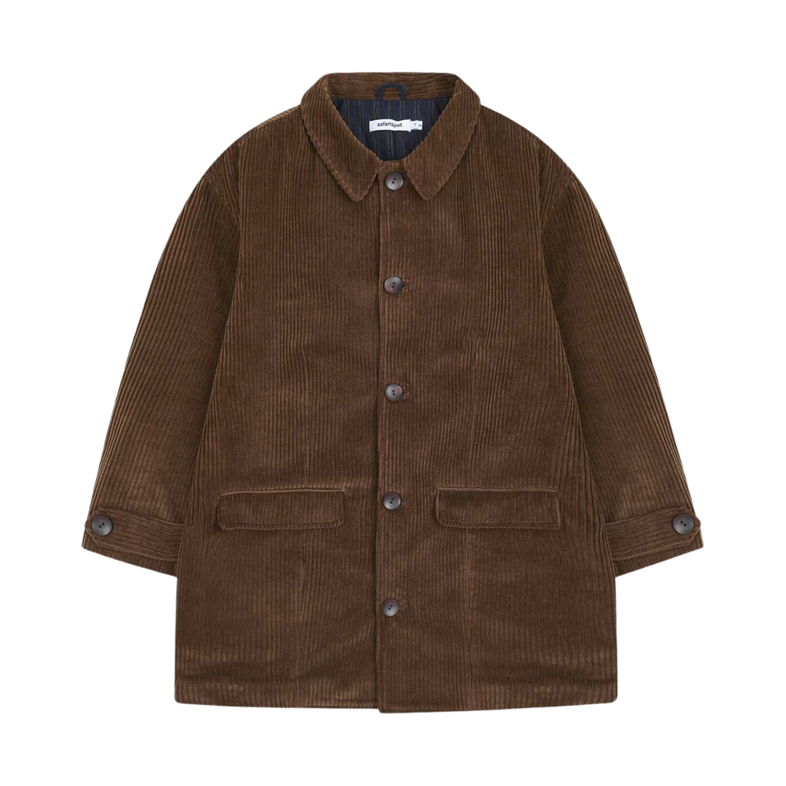 P0000BVR Safarispot Coduroy Quilting Jacket Brown