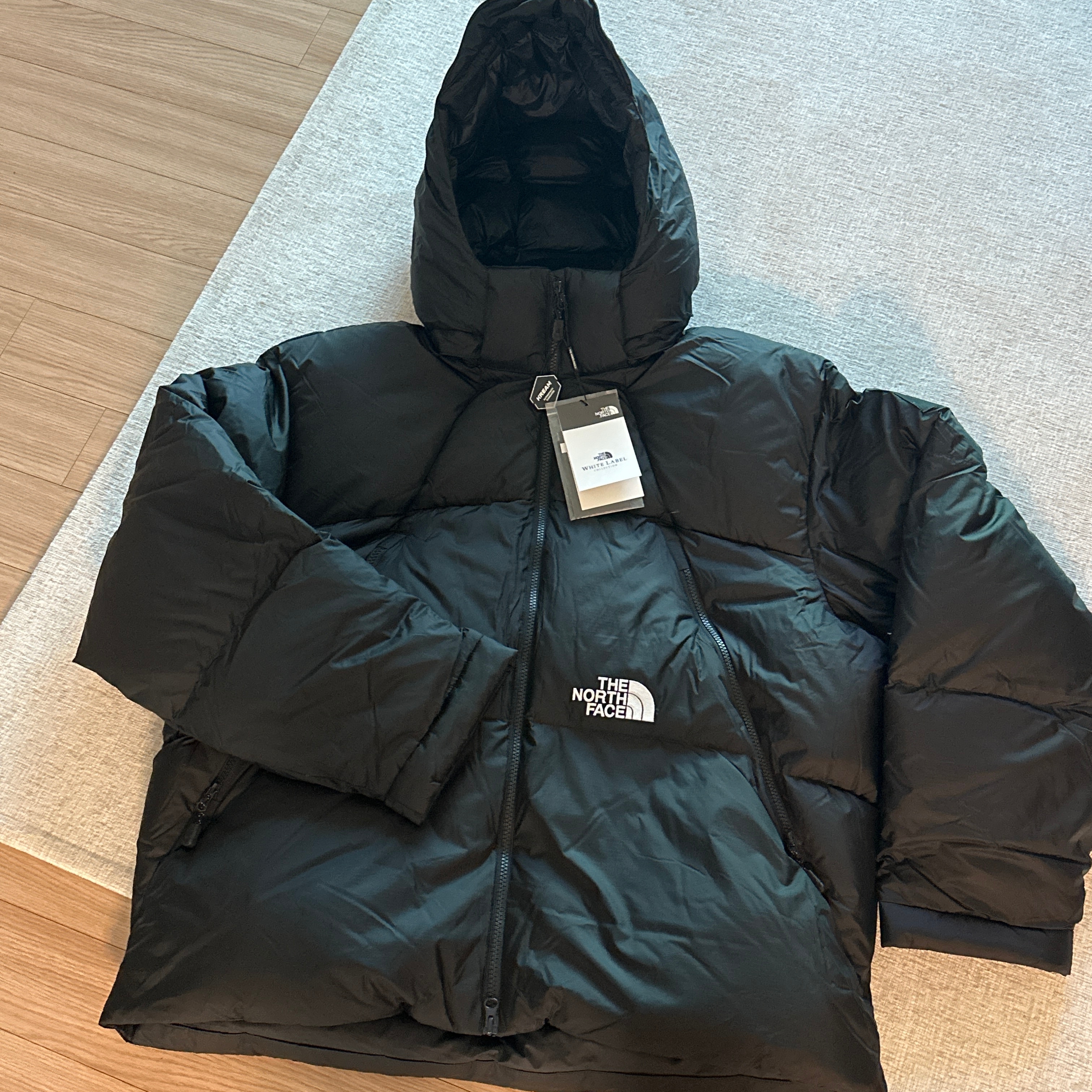 The North Face White Label Project Down Jacket RDS Black - 25FW 착용 스타일