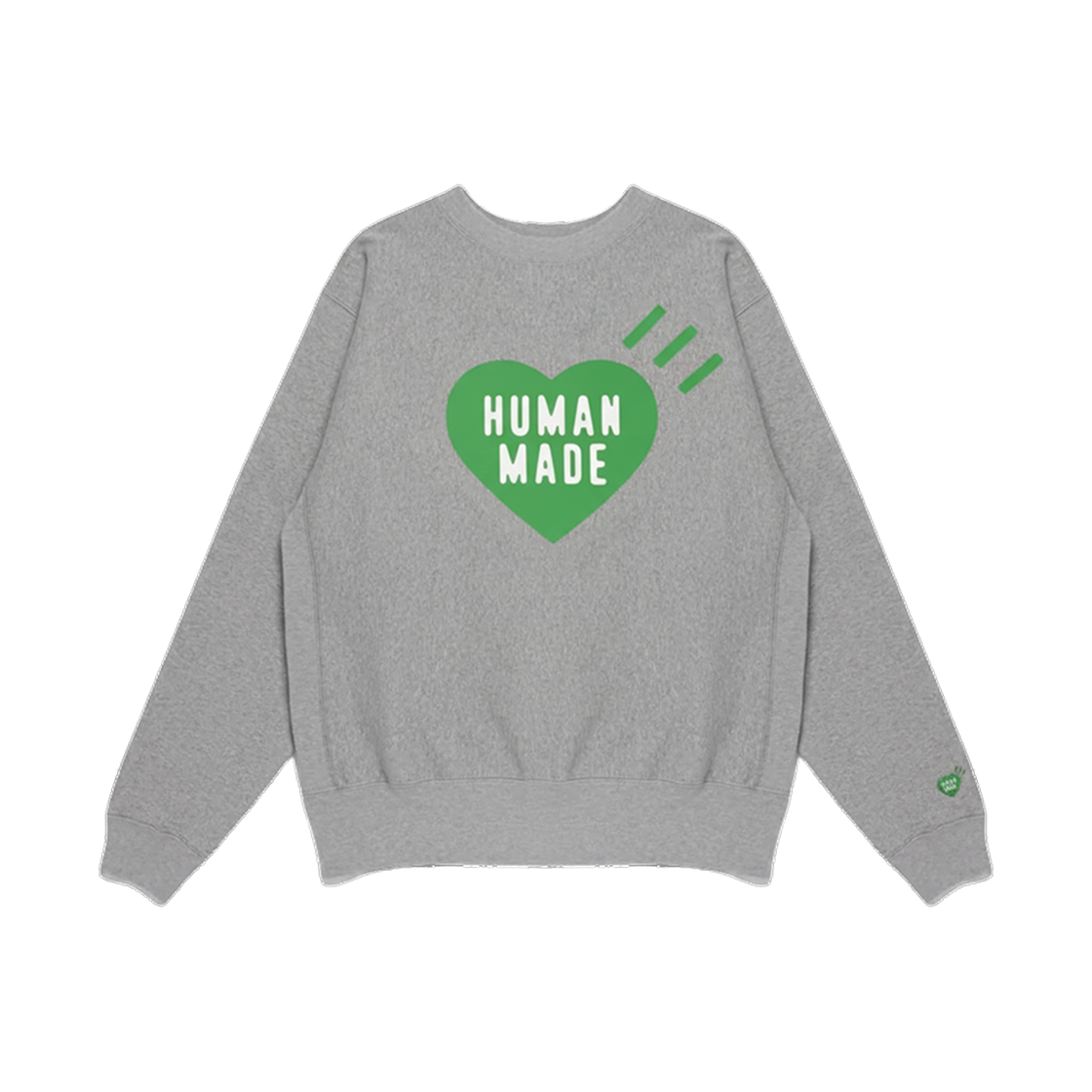 - Human Made Heart Sweatshirt Gray Green - 1928 Store Exclusive
