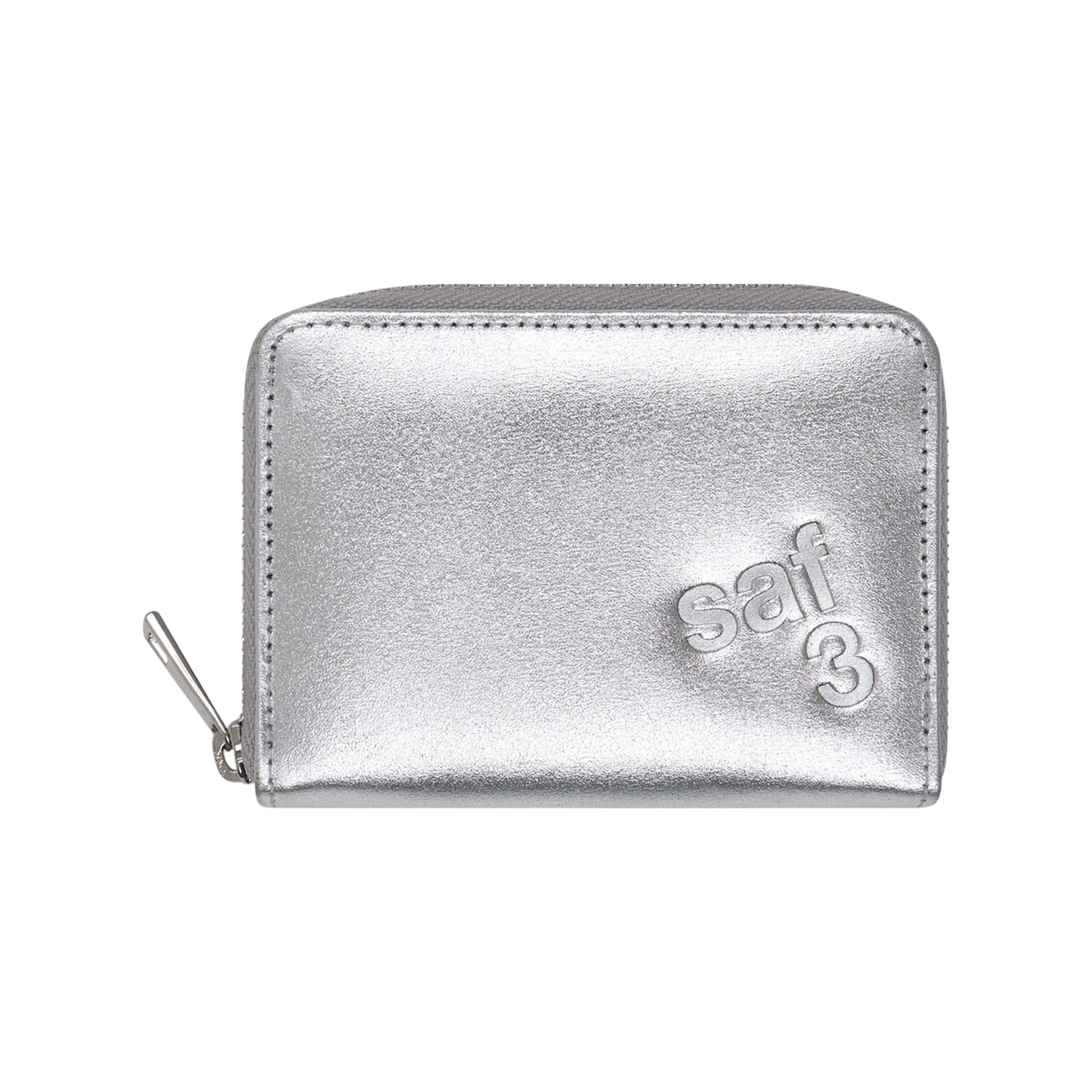 사파리스팟 하프 지퍼 카드 지갑 실버(Safarispot Half Zip Card Wallet Sliver)