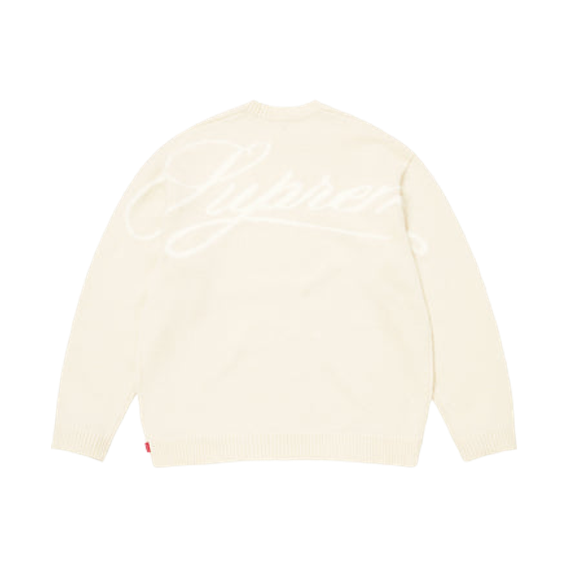 - Supreme Angora Script Sweater Ivory - 25FW