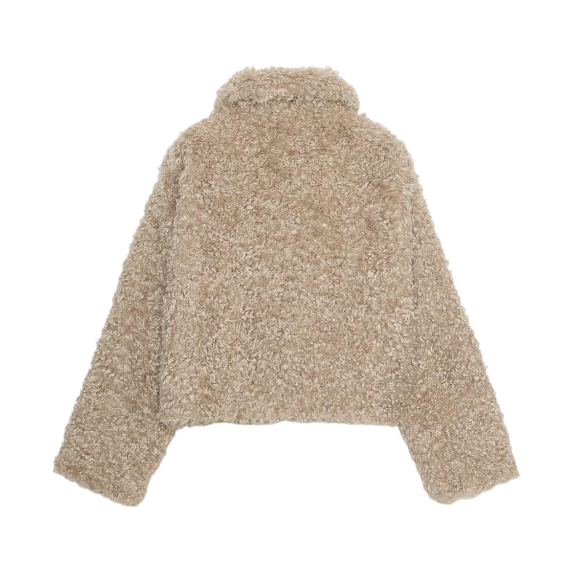 (W) 자라 페이크 퍼 토글 재킷 샌드((W) Zara Fake Fur Toggle Jacket Sand) - 2