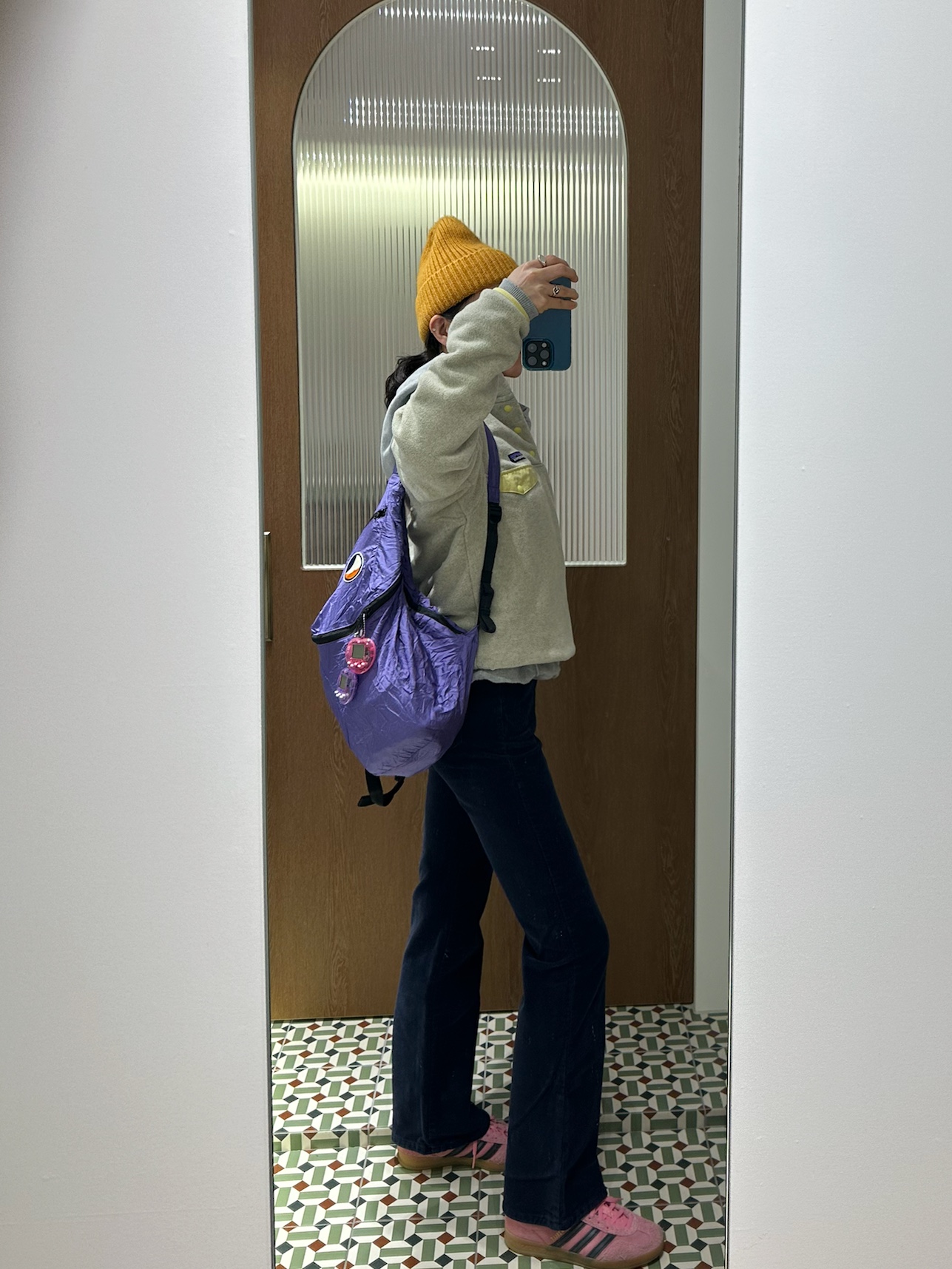 Ticket to the Moon Mini Backpack Purple (15L), (W) Adidas Gazelle Indoor Bliss Pink 착용 스타일 - 1