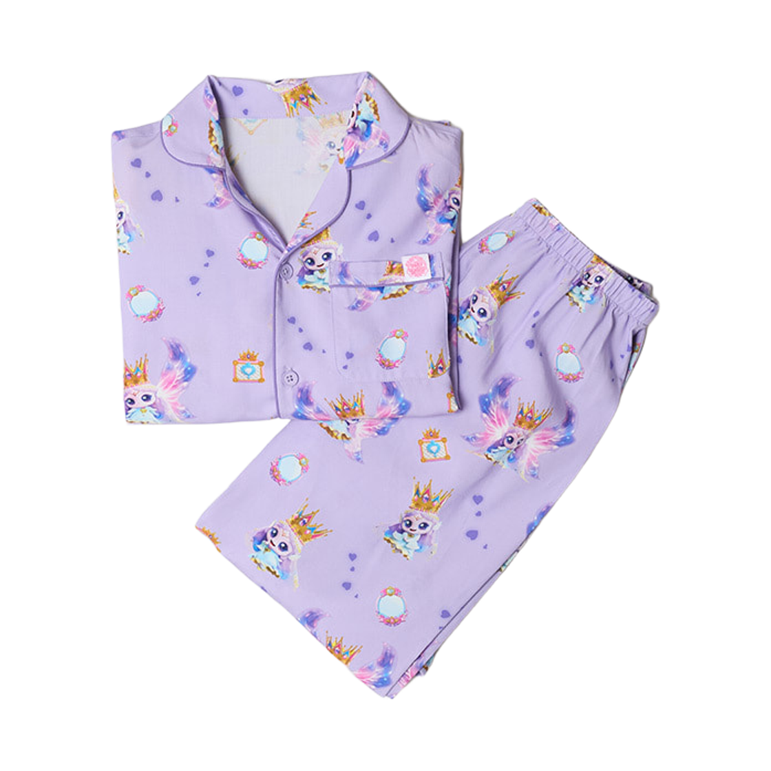(키즈) 스파오 x 캐치! 티니핑 롱슬리브 파자마 라이트 바이올렛((Kids) Spao x Catch! Teenieping Long Sleeve Pajama Light Violet) - 1