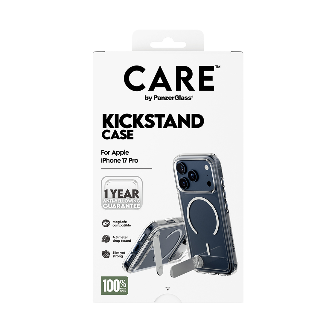 판저글래스 케어 클리어 맥세이프 킥스탠드 케이스 iPhone 17 Pro(PANZERGLASS Care Clear MagSafe Kickstand Case iPhone 17 Pro) - 2