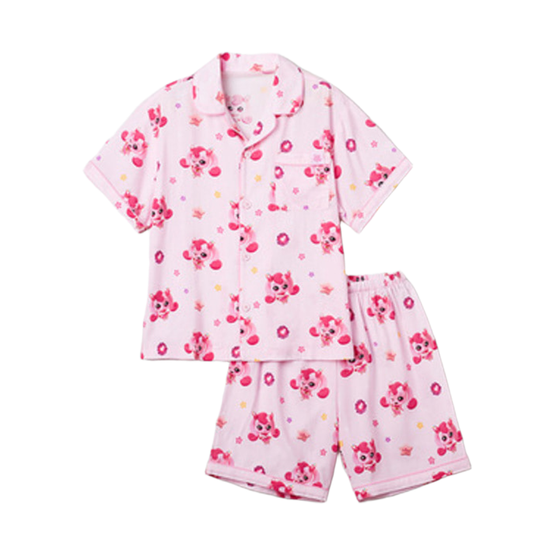 (키즈) 스파오 x 캐치! 티니핑 숏슬리브 파자마 핑크((Kids) Spao x Catch! Teenieping Short Sleeve Pajama Pink) - 1