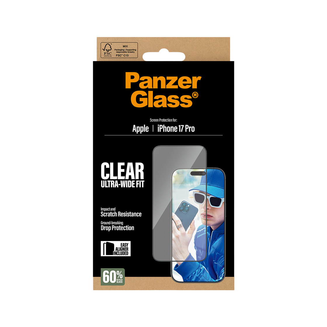 판저글래스 클리어 스크린 프로텍터 iPhone 17 Pro(PANZERGLASS Clear Screen Protector iPhone 17 Pro) - 3