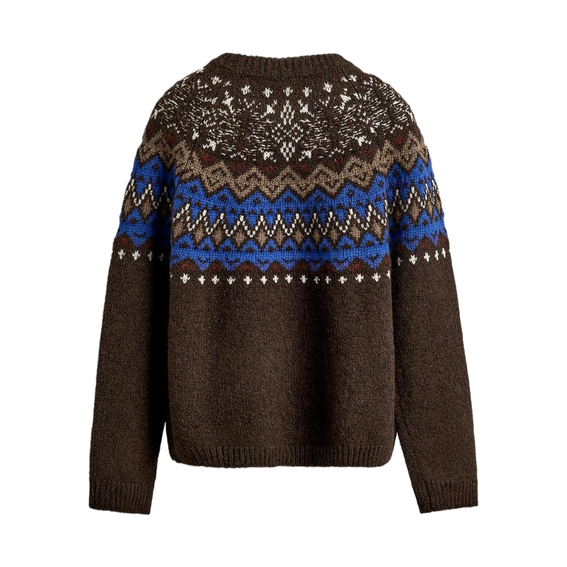 자라 지오메트릭 자카드 스웨터 브라운(Zara Geometric Jacquard Sweater Brown) - 2