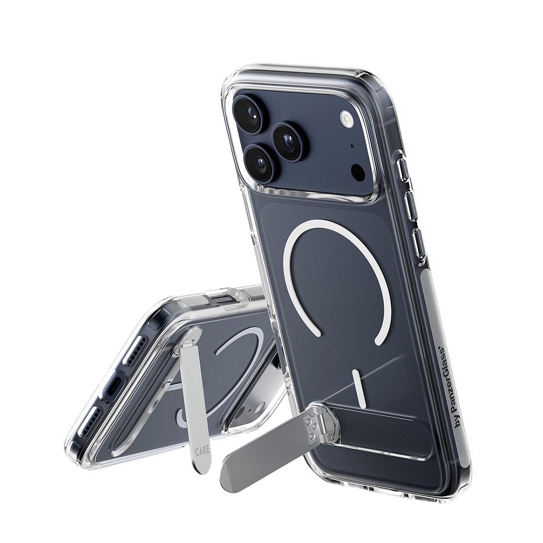 판저글래스 케어 클리어 맥세이프 킥스탠드 케이스 iPhone 17 Pro Max(PANZERGLASS Care Clear MagSafe Kickstand Case iPhone 17 Pro Max)