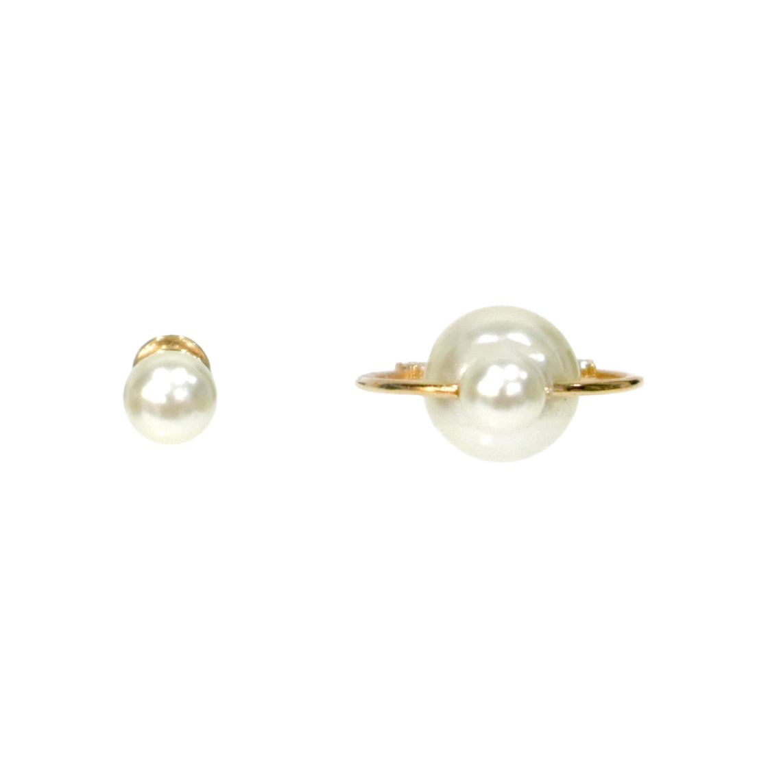 디올 큐빅 디올 트라이벌 진주 귀걸이 A-B44193(Dior Cubic Tribal Pearl Earrings A-B44193) - 1