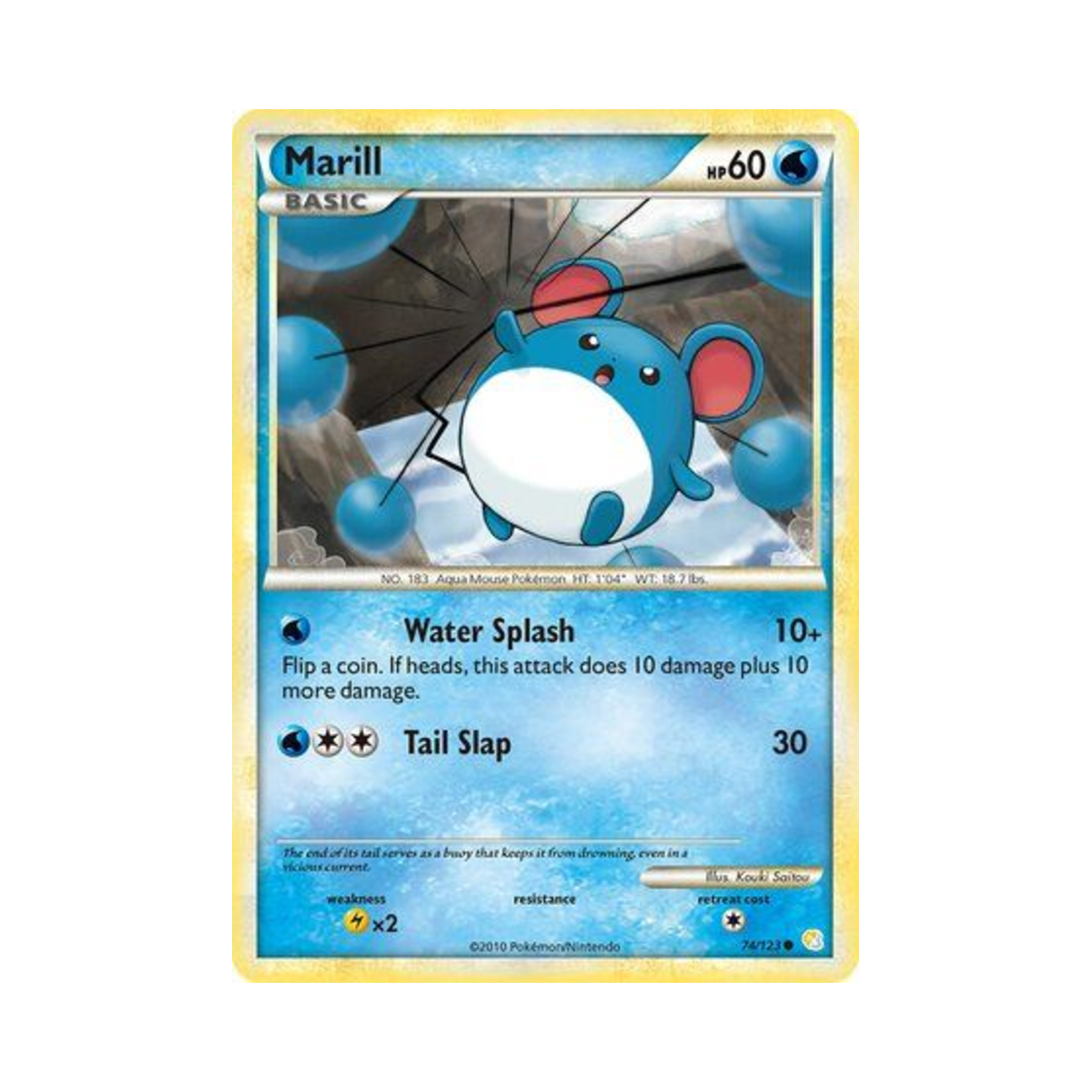 포켓몬 TCG 마릴 C 하트골드 & 소울실버 (영문판)(Pokemon TCG Marill C HeartGold & SoulSilver (English Ver.)) - 1