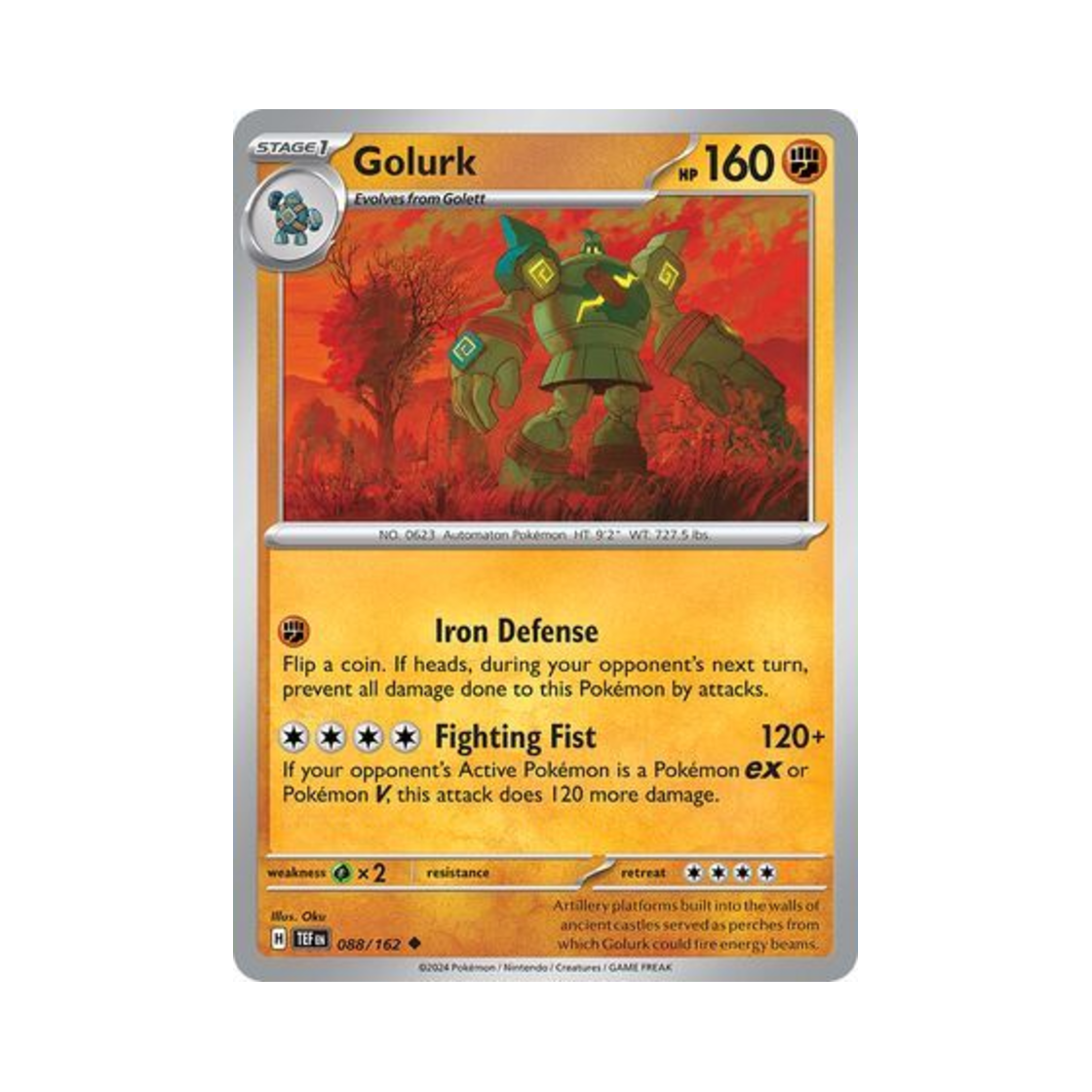 포켓몬 TCG 골루그 U 템포럴 포시스 (영문판)(Pokemon TCG Golurk U Temporal Forces (English Ver.)) - 1