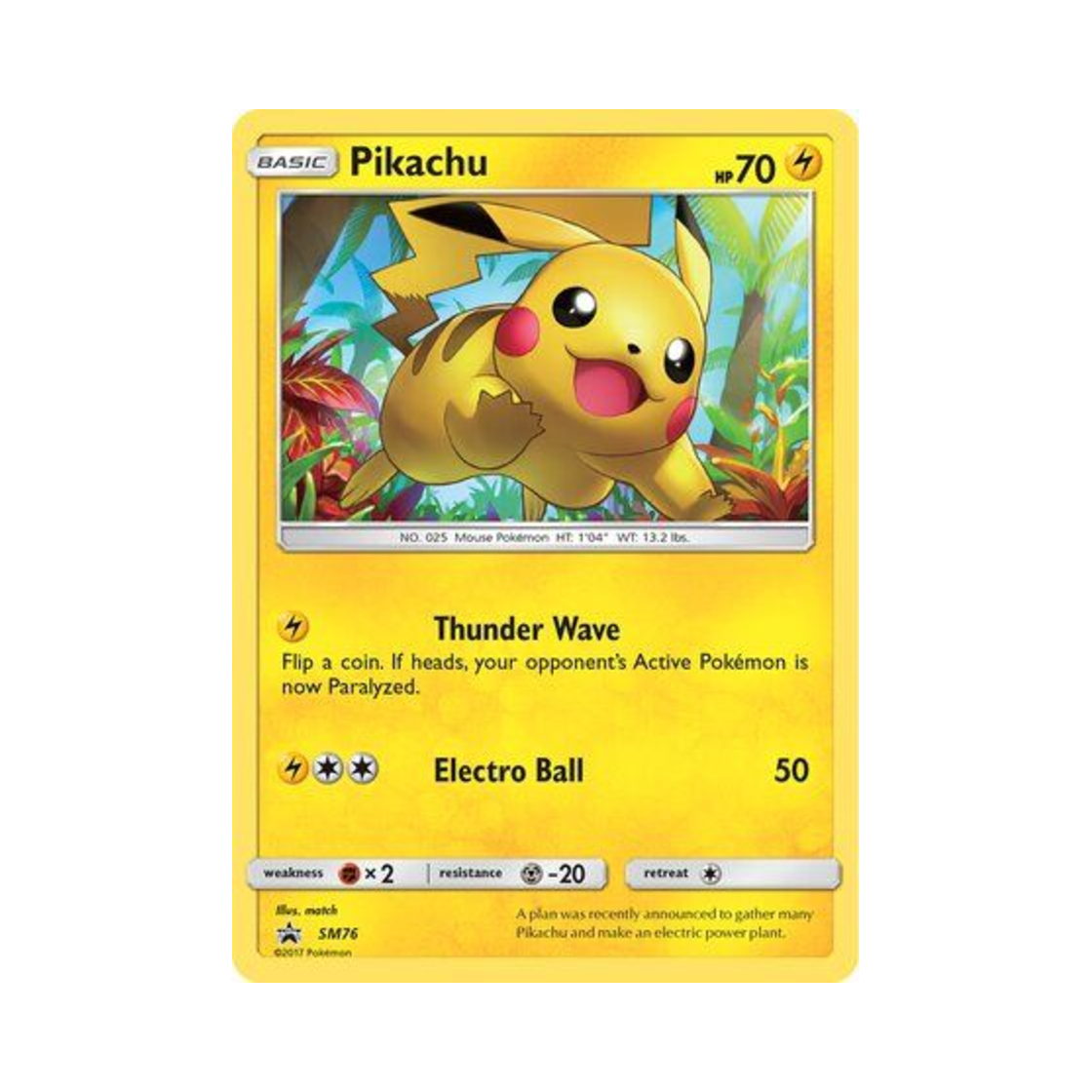 포켓몬 TCG 피카츄 P 썬 & 문 프로모카드 (영문판)(Pokemon TCG Pikachu P Sun & Moon Promos (English Ver.)) - 1