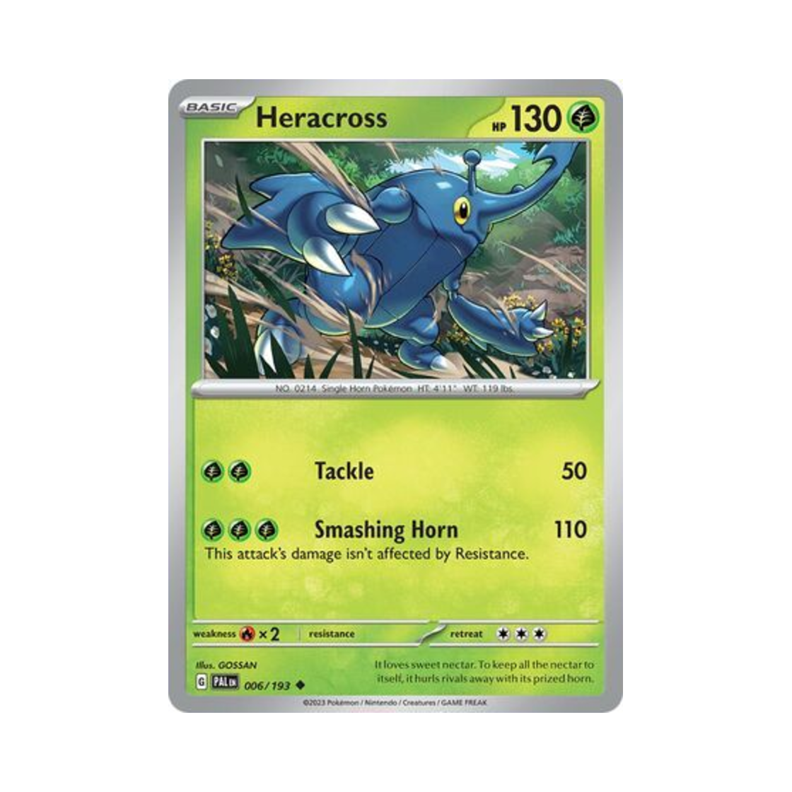 포켓몬 TCG 헤라크로스 U 팔데아 이볼브드 (영문판)(Pokemon TCG Heracross U Paldea Evolved (English Ver.)) - 1
