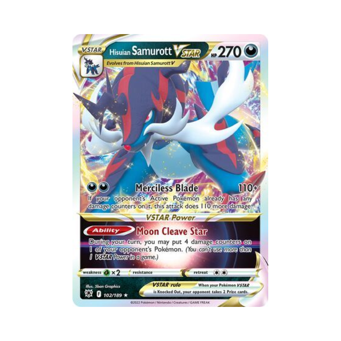 포켓몬 TCG 히스이 대검귀 VSTAR HRV 아스트랄 레디안스 (영문판)(Pokemon TCG Hisuian Samurott VSTAR HRV Astral Radiance (English Ver.)) - 1