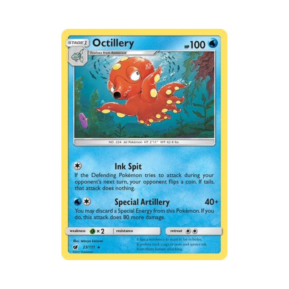 포켓몬 TCG 대포무노 R 크림슨 인베이전 (영문판)(Pokemon TCG Octillery R Crimson Invasion (English Ver.))