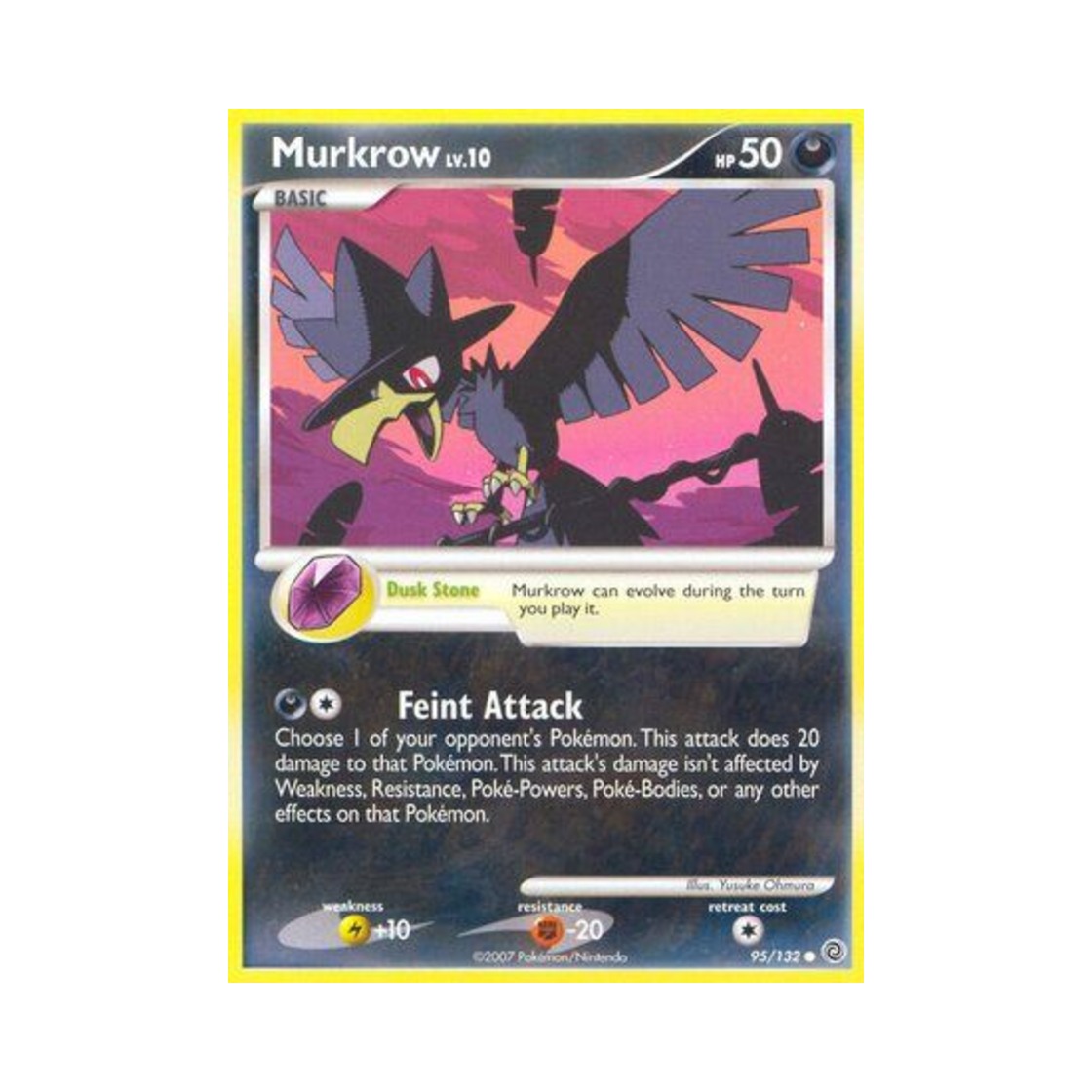 포켓몬 TCG 니로우 C 시크릿 원더스 (영문판)(Pokemon TCG Murkrow C Secret Wonders (English Ver.))