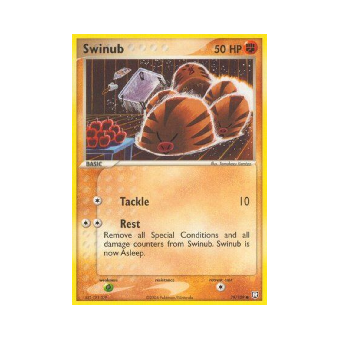 포켓몬 TCG 꾸꾸리 C EX 로켓단 리턴즈 (영문판)(Pokemon TCG Swinub C EX Team Rocket Returns (English Ver.)) - 1