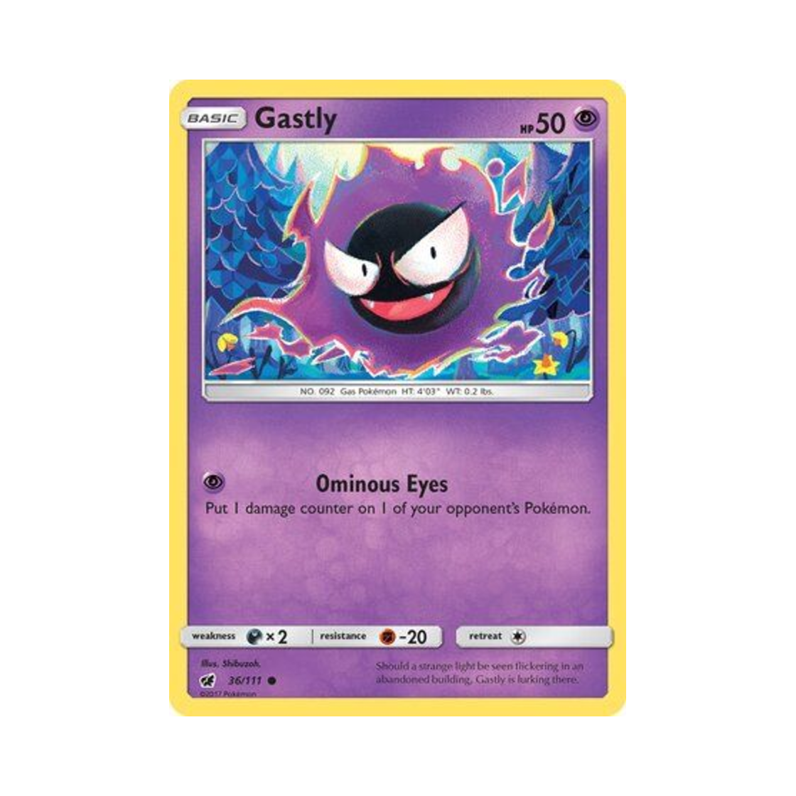포켓몬 TCG 고오스 C 크림슨 인베이전 (영문판)(Pokemon TCG Gastly C Crimson Invasion (English Ver.)) - 1