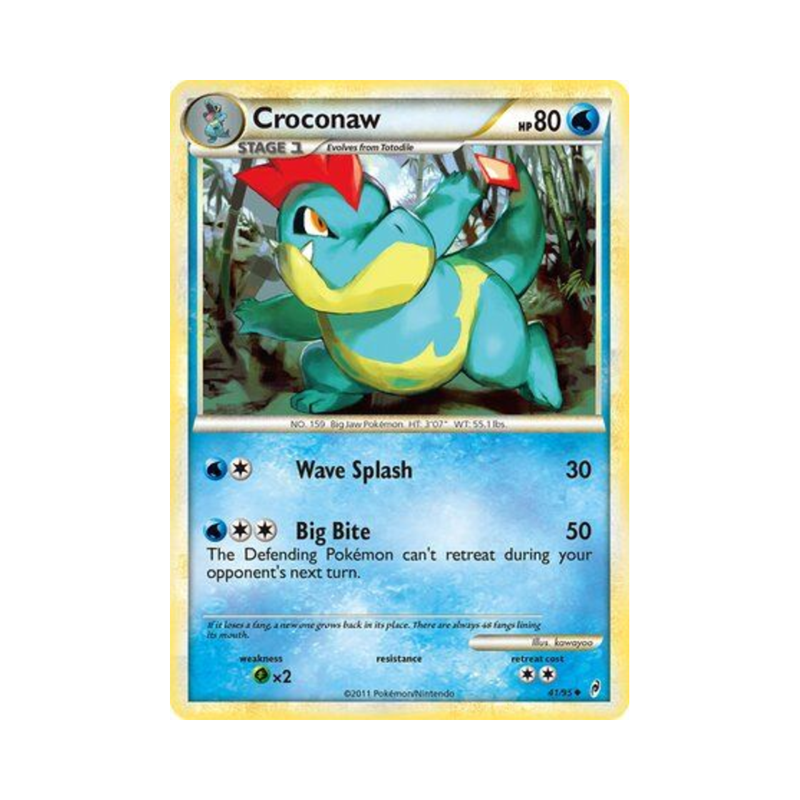 포켓몬 TCG 엘리게이 U 콜 오브 레전즈 (영문판)(Pokemon TCG Croconaw U Call of Legends (English Ver.)) - 1