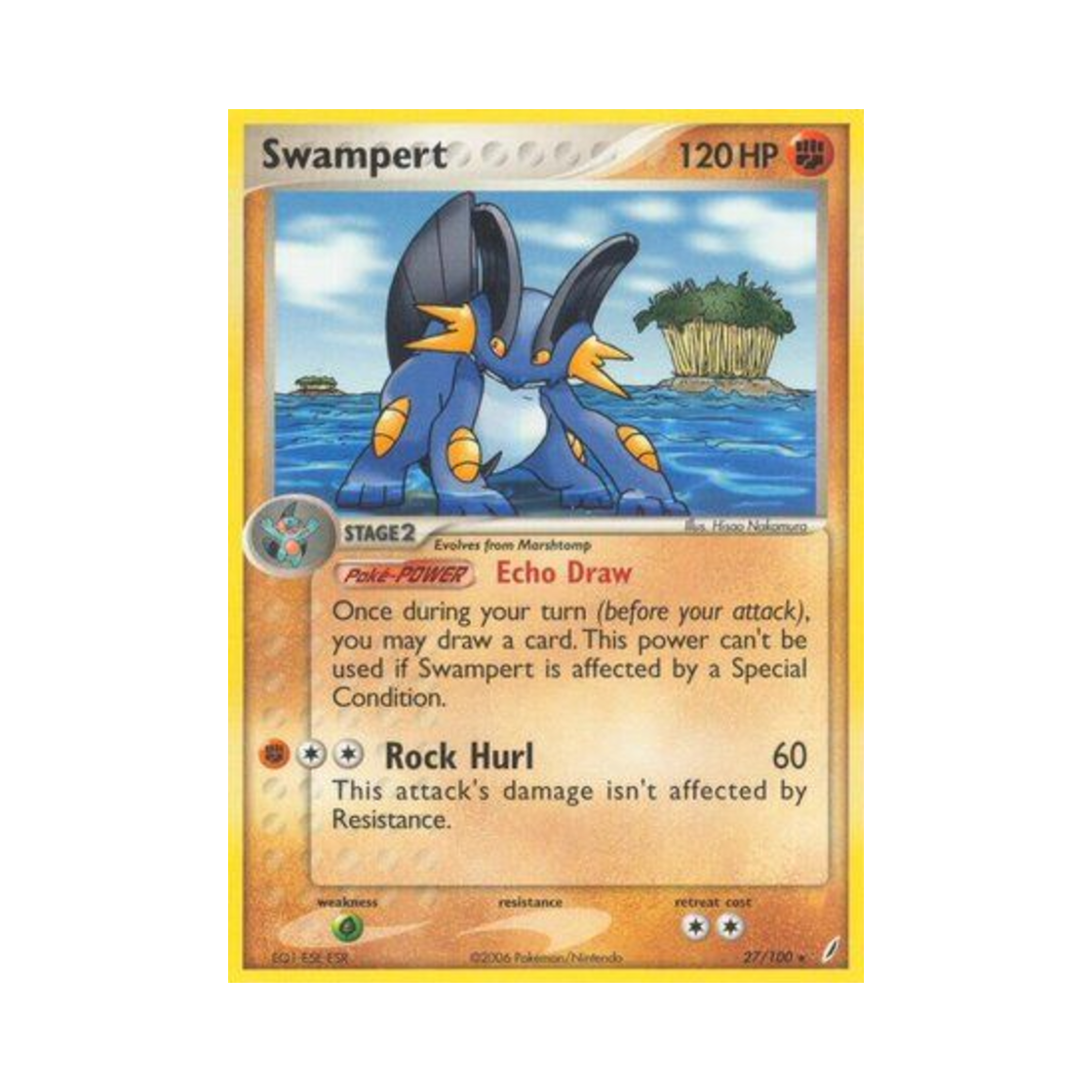 포켓몬 TCG 대짱이 R EX 크리스탈 가디언스 (영문판)(Pokemon TCG Swampert R EX Crystal Guardians (English Ver.)) - 1