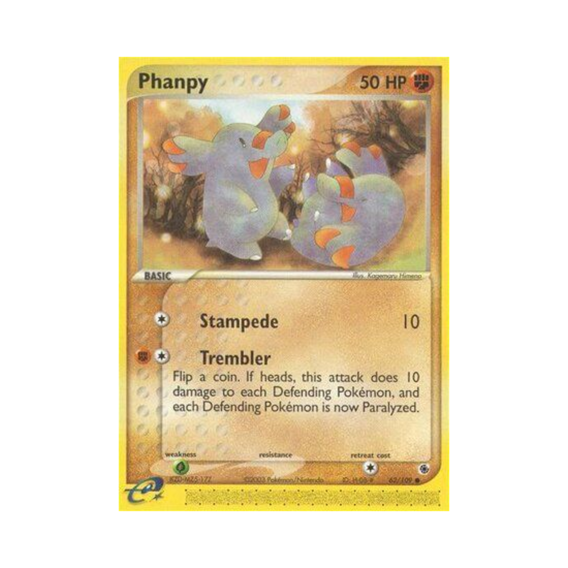 포켓몬 TCG 코코리 C EX 루비 & 사파이어 (영문판)(Pokemon TCG Phanpy C EX Ruby & Sapphire (English Ver.)) - 1