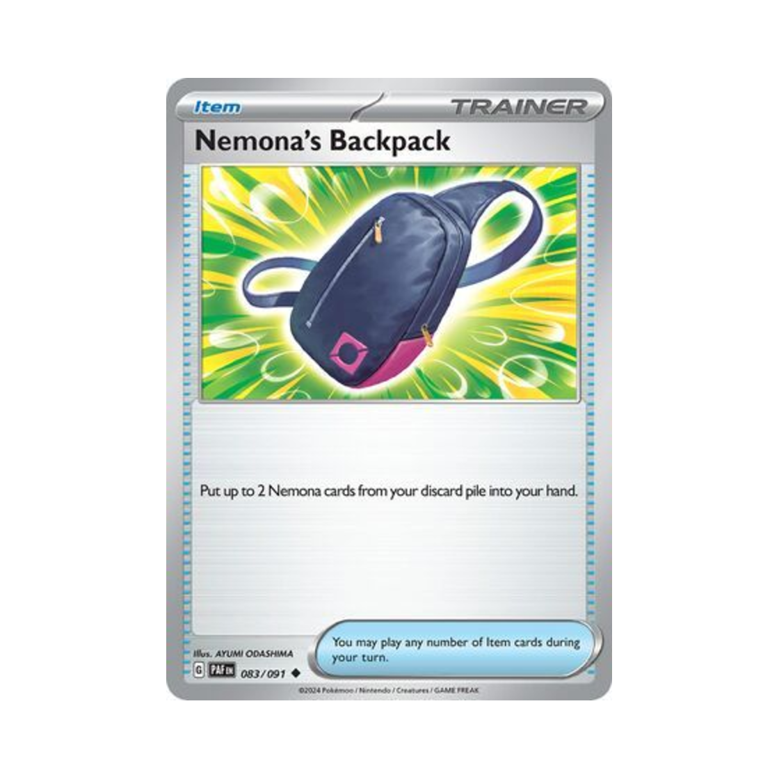 포켓몬 TCG 네모의 륙색 U 팔데아 페이트 (영문판)(Pokemon TCG Nemona's Backpack U Paldean Fates (English Ver.)) - 1