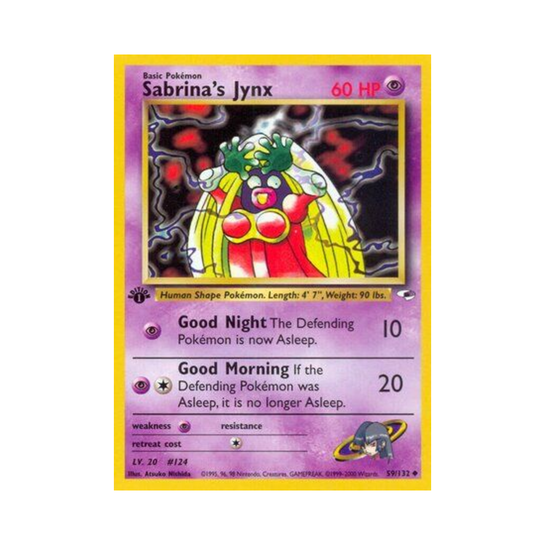 포켓몬 TCG 초련의 루주라 U 짐 히어로즈 (영문판)(Pokemon TCG Sabrina's Jynx U Gym Heroes (English Ver.)) - 1
