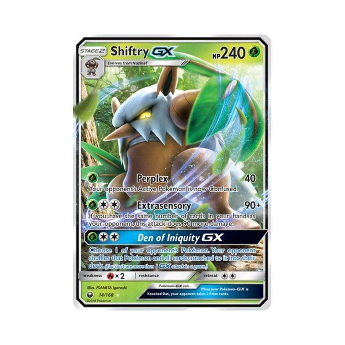 포켓몬 TCG 다탱구 GX RHG 셀레스티얼 스톰 (영문판)(Pokemon TCG Shiftry GX RHG Celestial Storm (English Ver.))