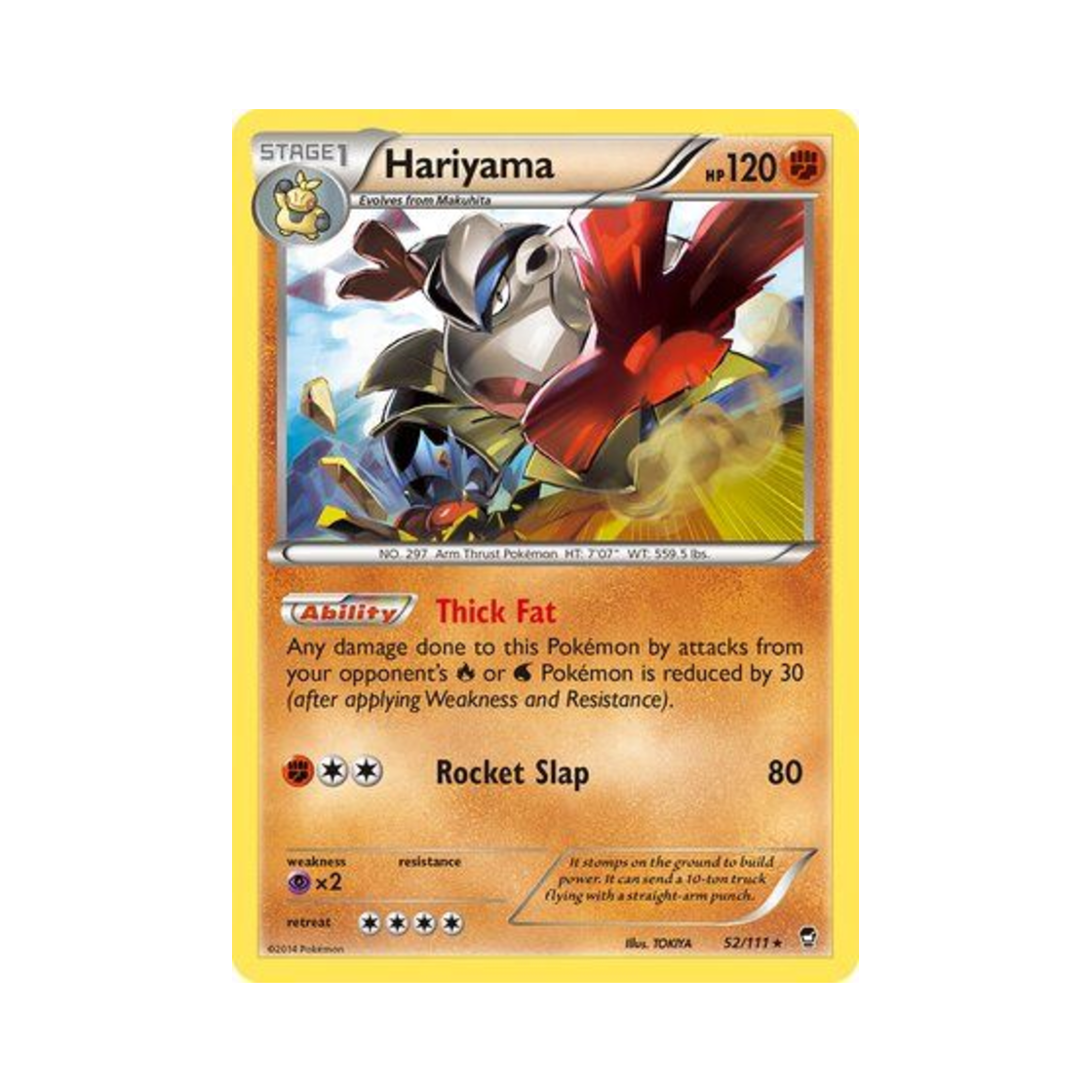 포켓몬 TCG 하리뭉 R 퓨리어스 피스트 (영문판)(Pokemon TCG Hariyama R Furious Fists (English Ver.)) - 1