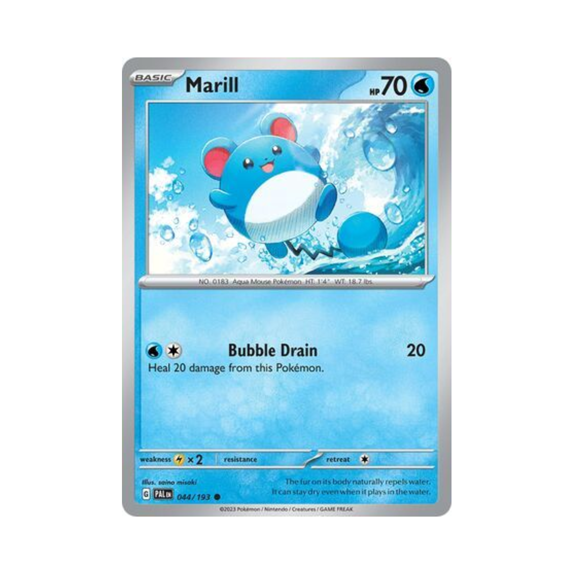 포켓몬 TCG 마릴 C 팔데아 이볼브드 (영문판)(Pokemon TCG Marill C Paldea Evolved (English Ver.)) - 1