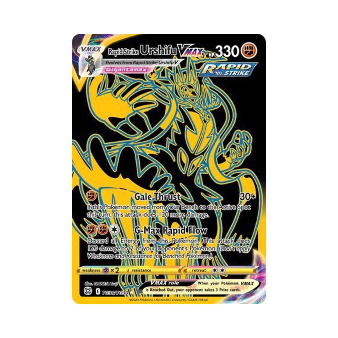 BRSTG30/TG30 Pokemon TCG Rapid Strike Urshifu VMAX RS Brilliant Stars (English Ver.)