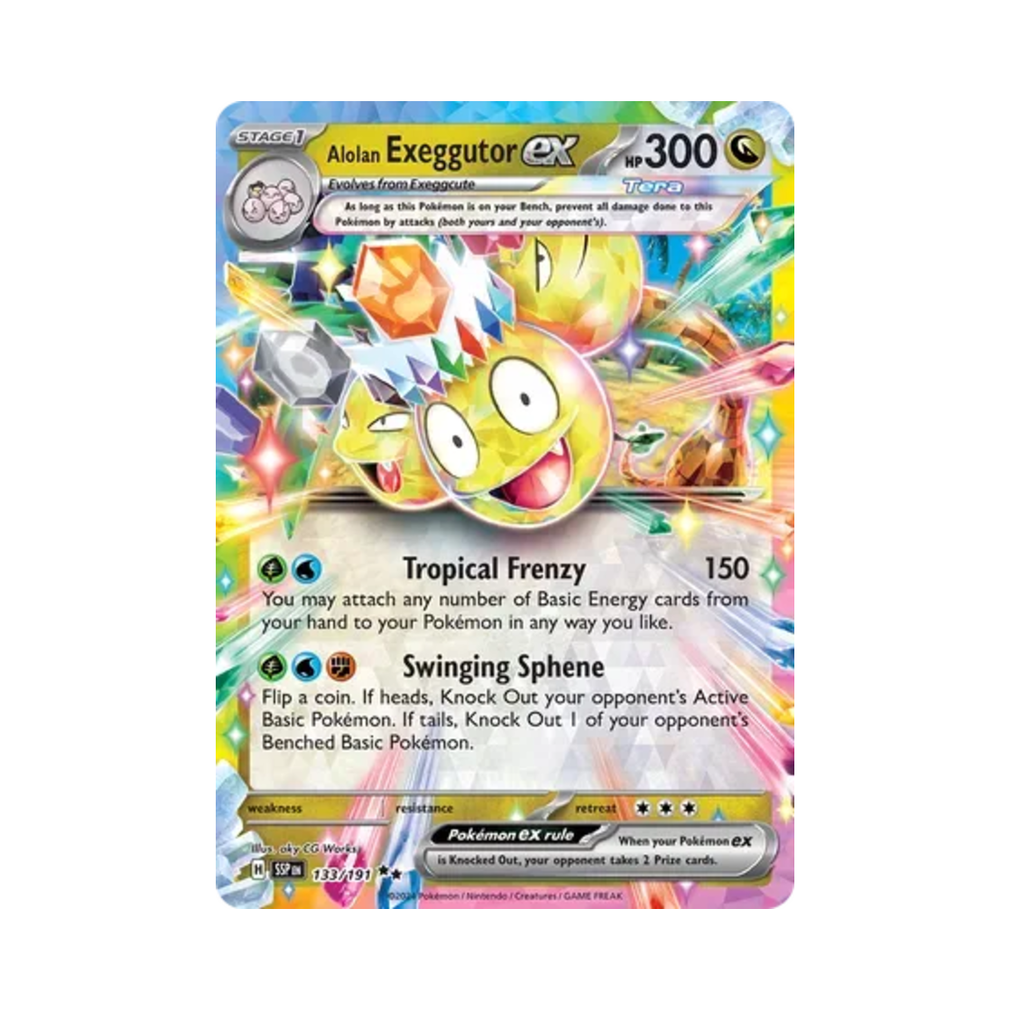 포켓몬 TCG 알로라 나시 ex DR 서징 스파크 (영문판)(Pokemon TCG Alolan Exeggutor ex DR Surging Sparks (English Ver.)) - 1