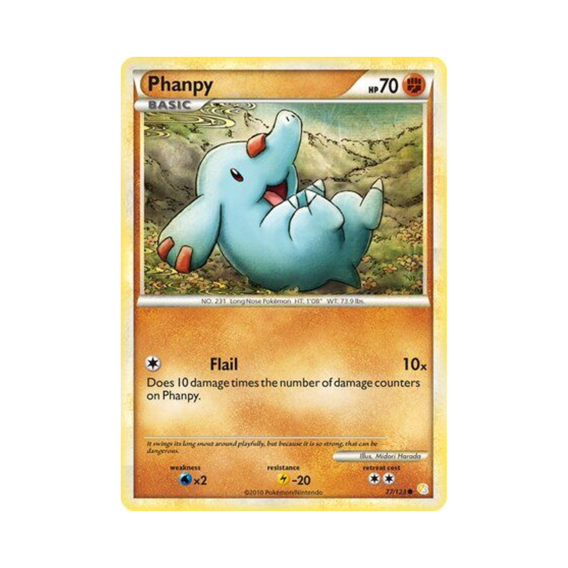 포켓몬 TCG 코코리 C 하트골드 & 소울실버 (영문판)(Pokemon TCG Phanpy C HeartGold & SoulSilver (English Ver.))