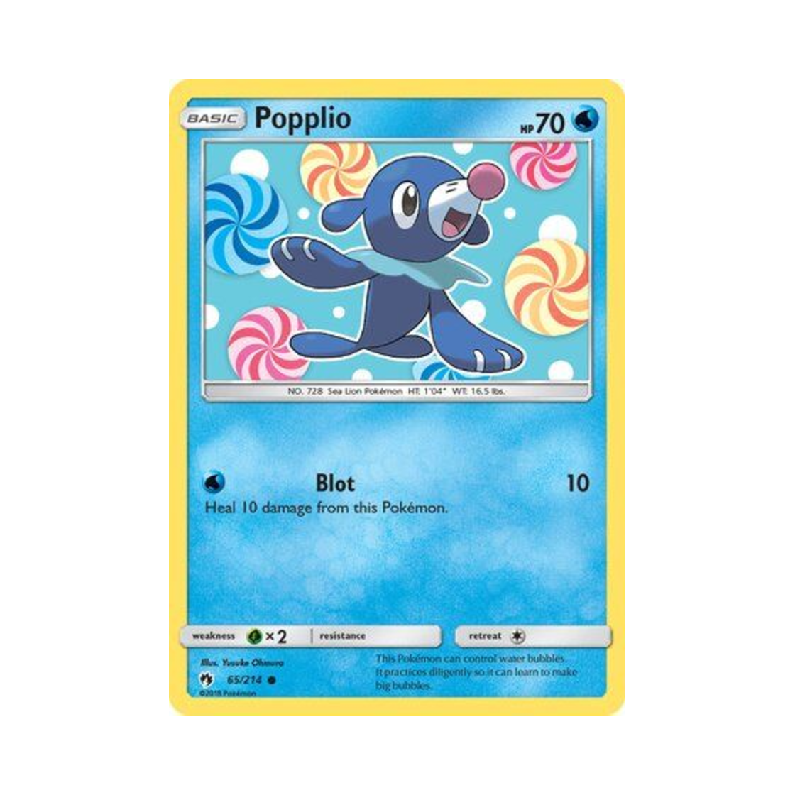 포켓몬 TCG 누리공 C 로스트 썬더 (영문판)(Pokemon TCG Popplio C Lost Thunder (English Ver.)) - 1