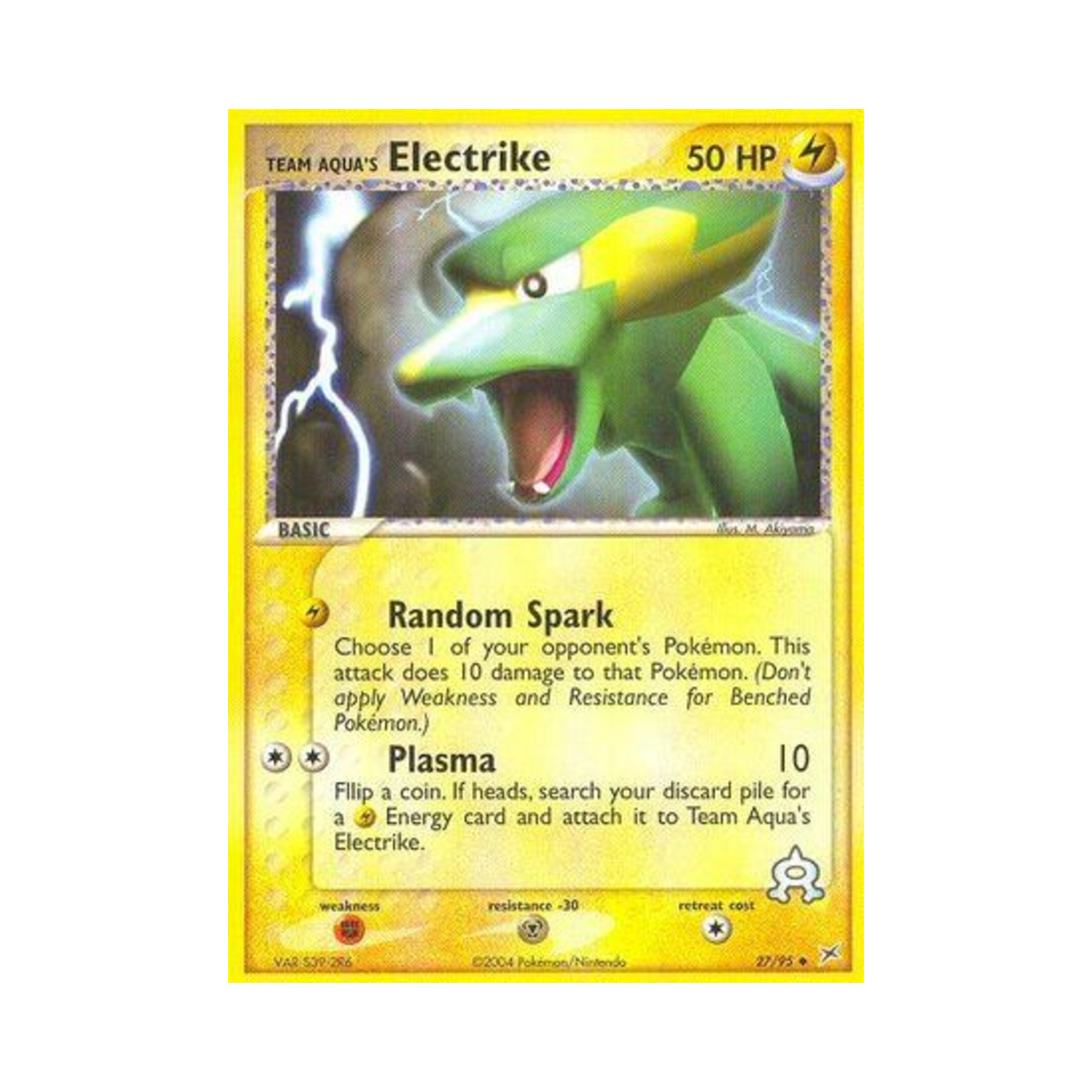 포켓몬 TCG 아쿠아단의 썬더라이 U EX 마그마단 vs 아쿠아단 (영문판)(Pokemon TCG Team Aqua's Electrike U EX Team Magma vs Team Aqua (English Ver.)) - 1